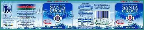 Acqua Santa Croce Residuo Fisso E Etichette Acqua Santa Croce Labels Water