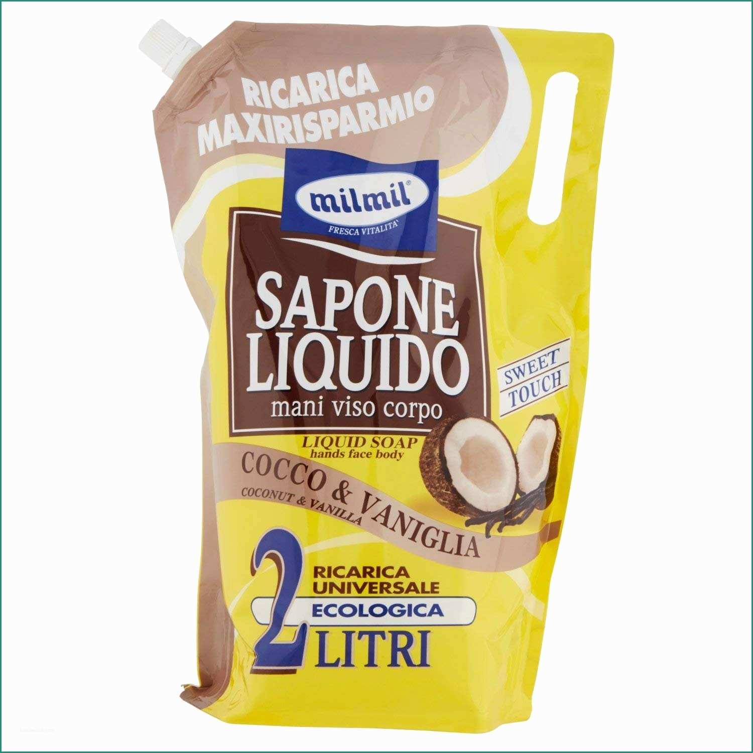 Acqua Vitasnella Fa Male E Milmil Liquid soap Coconut & Vanilla 2 L Amazon Luxury