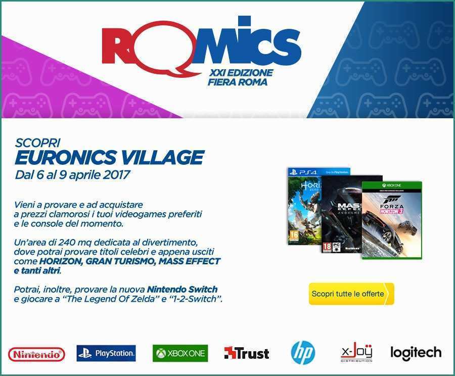 Euronics Redazionale 2017 Euronics al Romics