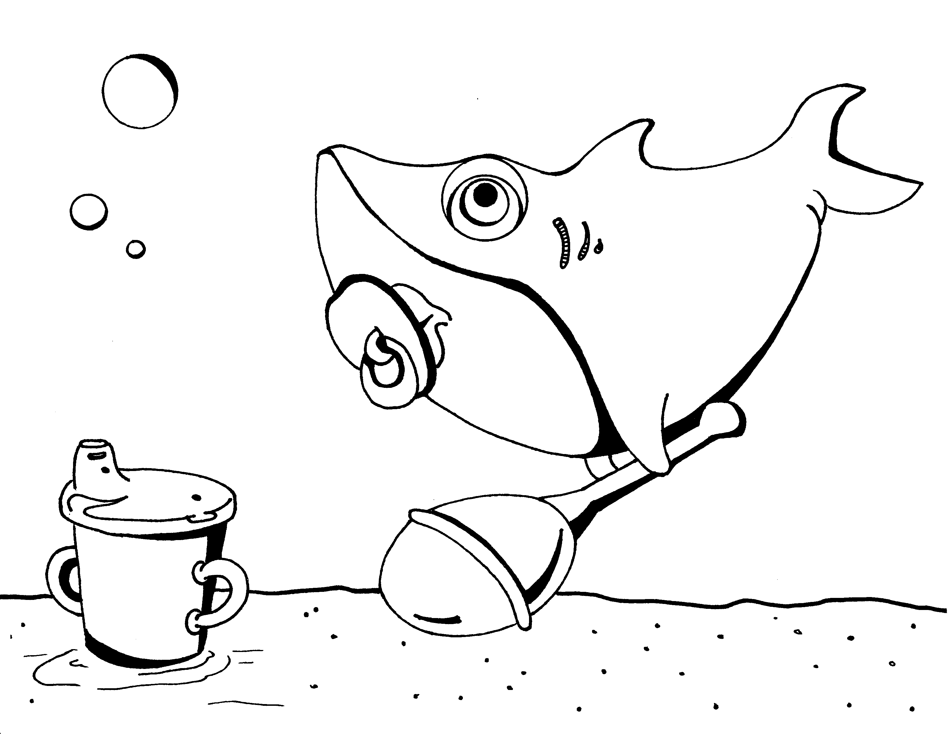 Animali Marini E Baby Shark Coloring Page Shark Coloring Pages In 2018