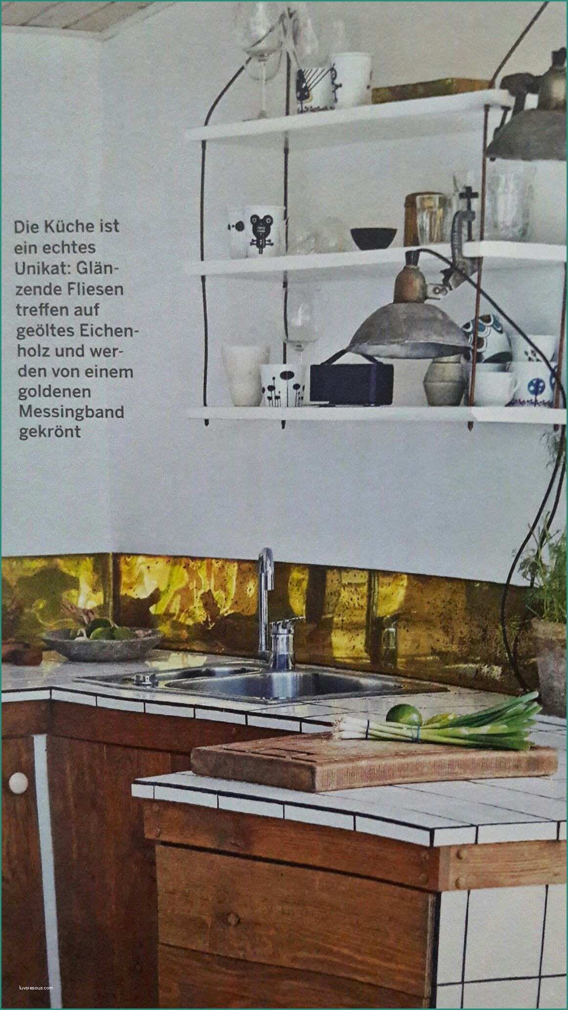 Arredamento Minimal Moderno E Messing Band Als Spritzschutz Spritzschutz Küche