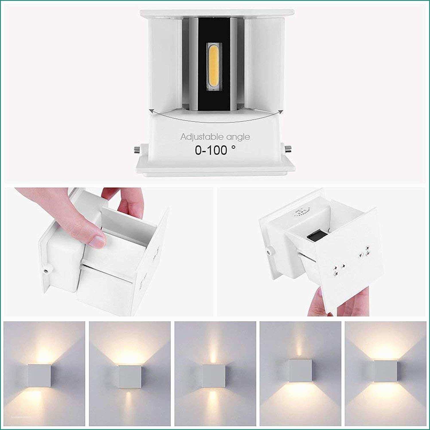 Arredare Appartamento Mq E 7w Moderno Lampade Da Parete Per Interni Esterno Led Bianco
