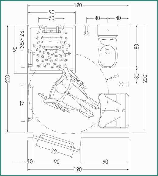 Bagno Handicap Dwg E Bagno Handicap