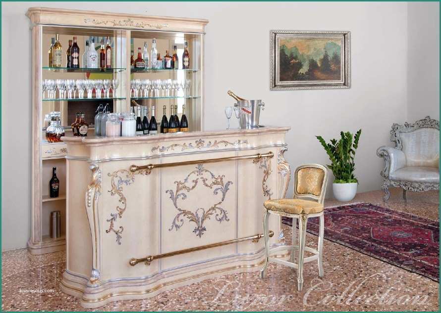 Bancone Bar Vintage E Bancone Bar In Stile Classico Con Piano In Marmo Cm