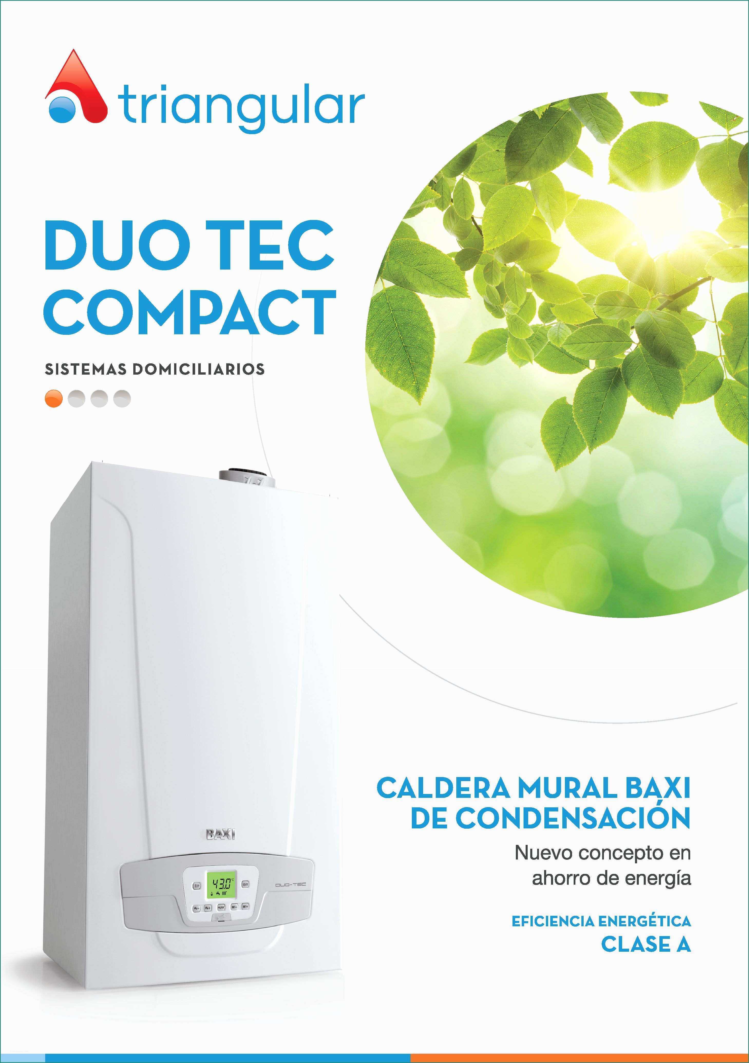 Baxi Eco Compact E Duo Tec Pact Caldera Mural Baxi De Condensaci³n Descargá El