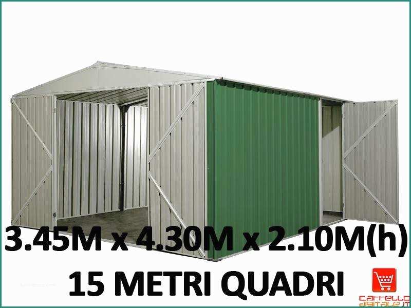 Box Lamiera Zincata Verde E Casetta Box Garage Magazzino In Lamiera A Potenza