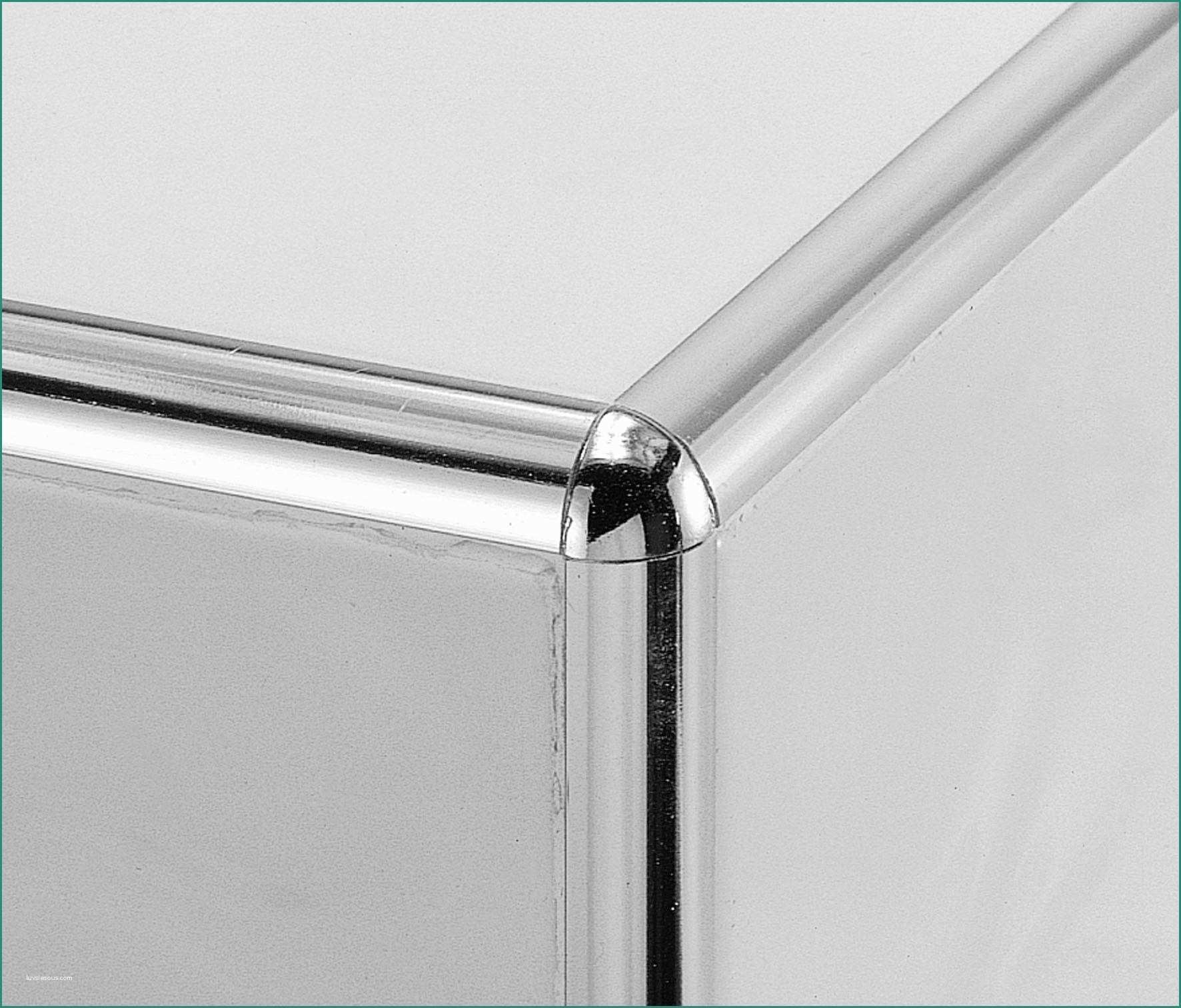 Bricoman Profili Alluminio E Tappo Trimbord Alluminio Brillante oro 2 Pezzi H 8 Mm