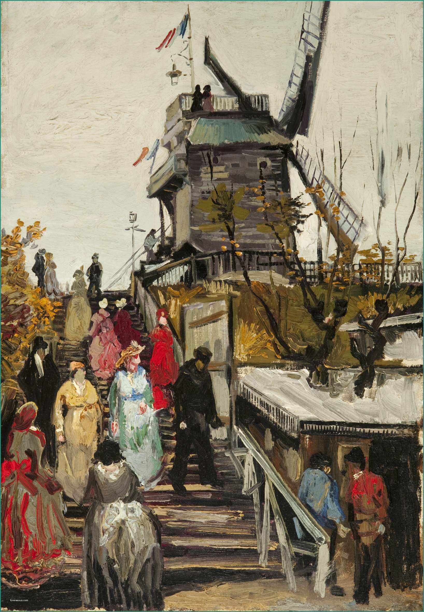 Camille Pissarro Opere E Le Moulin De La Galette Van Gogh Series