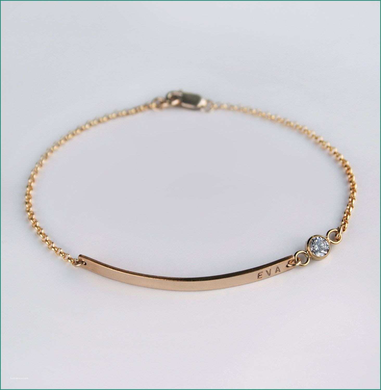 Ciondoli Per Bomboniere E Silver Birthstone Bracelet Diamond Nameplate Bridesmaid Jewelry