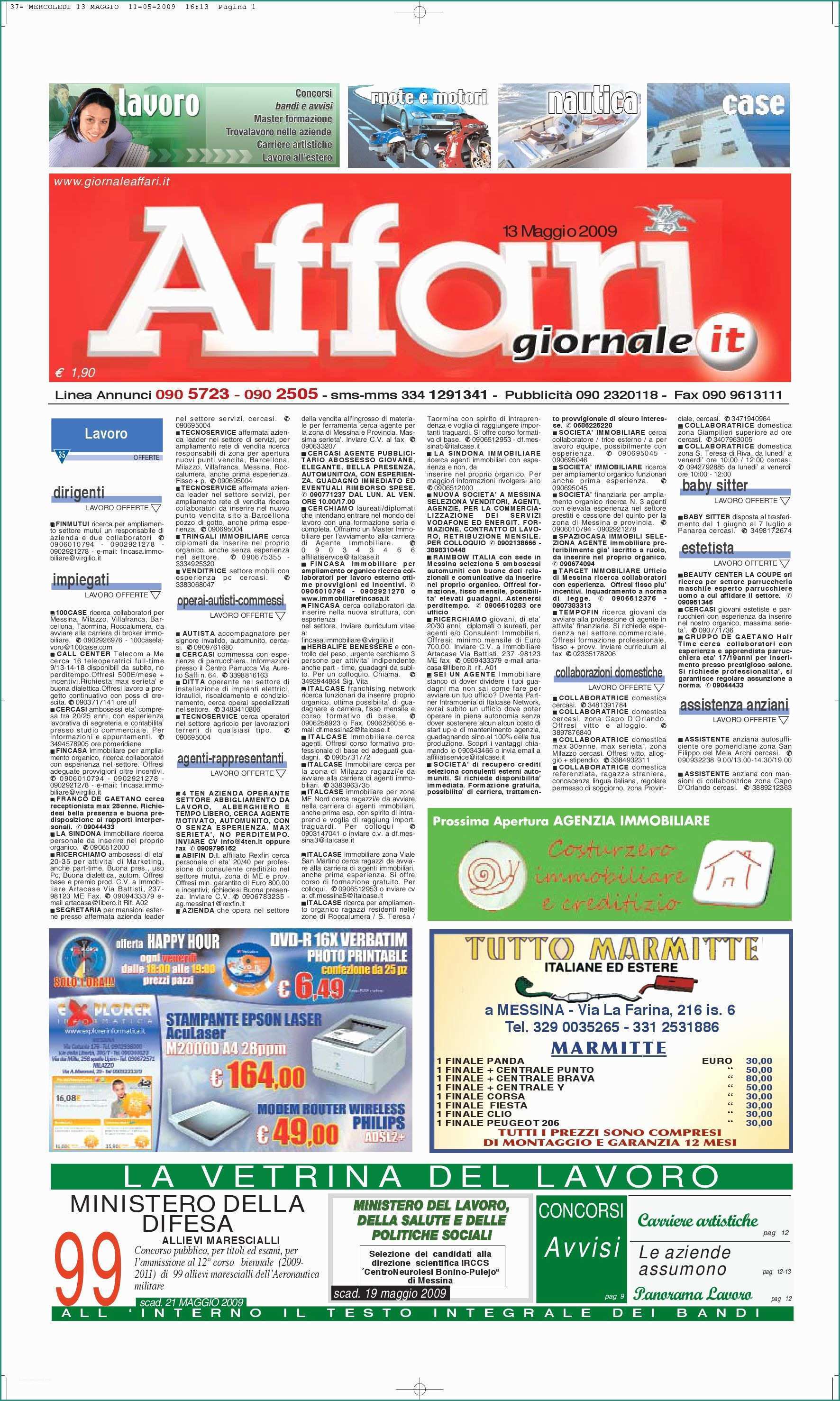 Codici Errore Lavastoviglie Ariston E Giornale Affari Mercoledi 13 Maggio 2009 by Editoriale Affari Srl