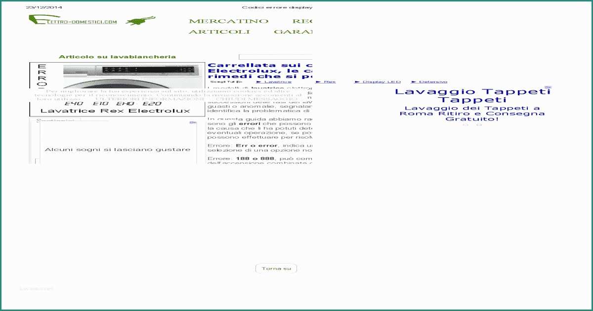 Codici Errore Lavastoviglie Rex Techna E Codici Errore Display Lavatrice Rex Electrolux Pdf [pdf