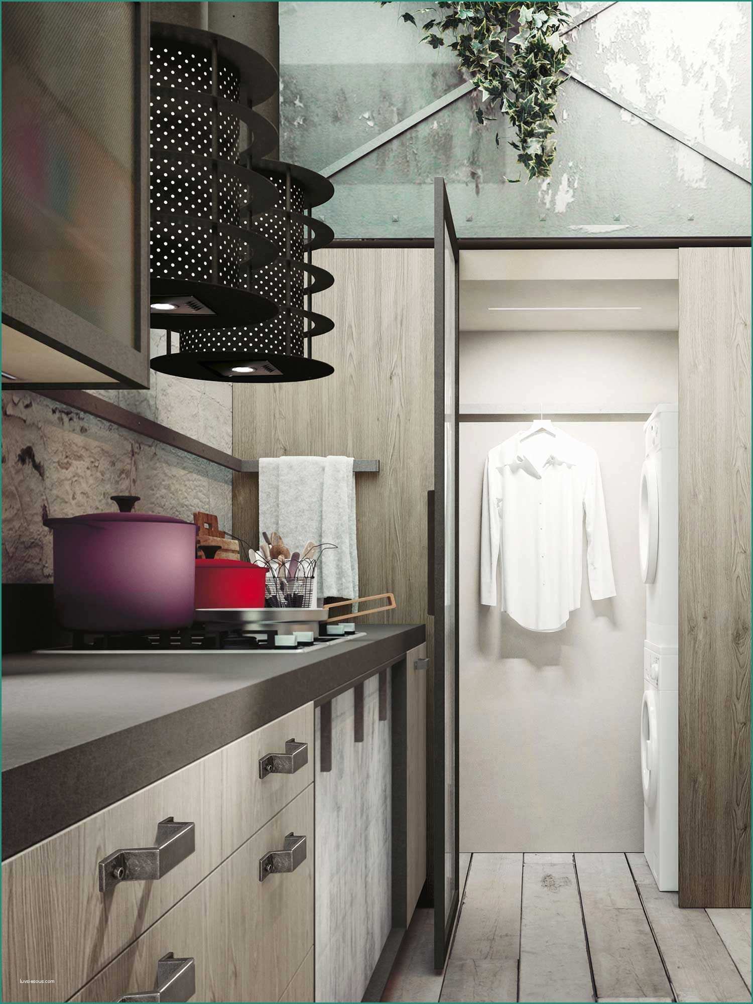 Colonna Porta Lavatrice E asciugatrice E Expression the Latest “urban” Trends Loft Kitchen