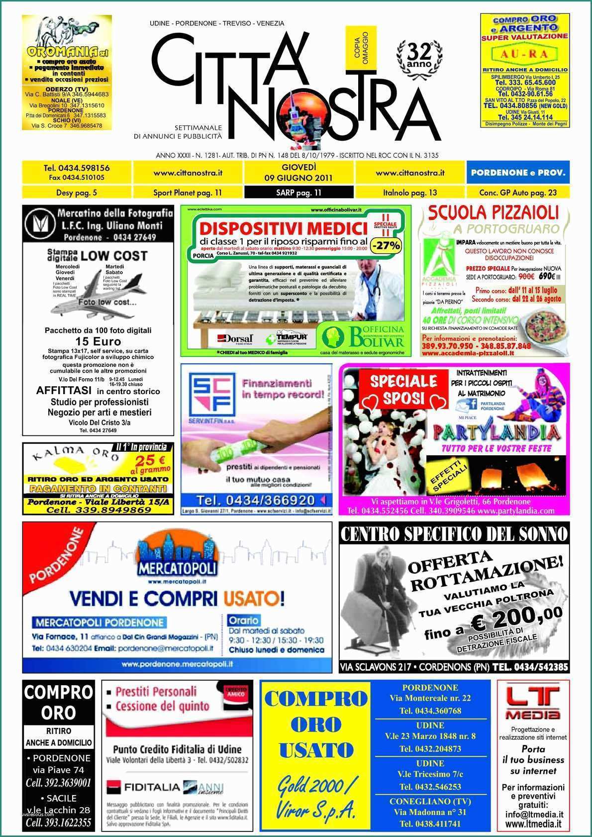 Copertina Neonato Uncinetto E Calaméo Citt  Nostra Pordenone Del 09 06 2011 N 1281