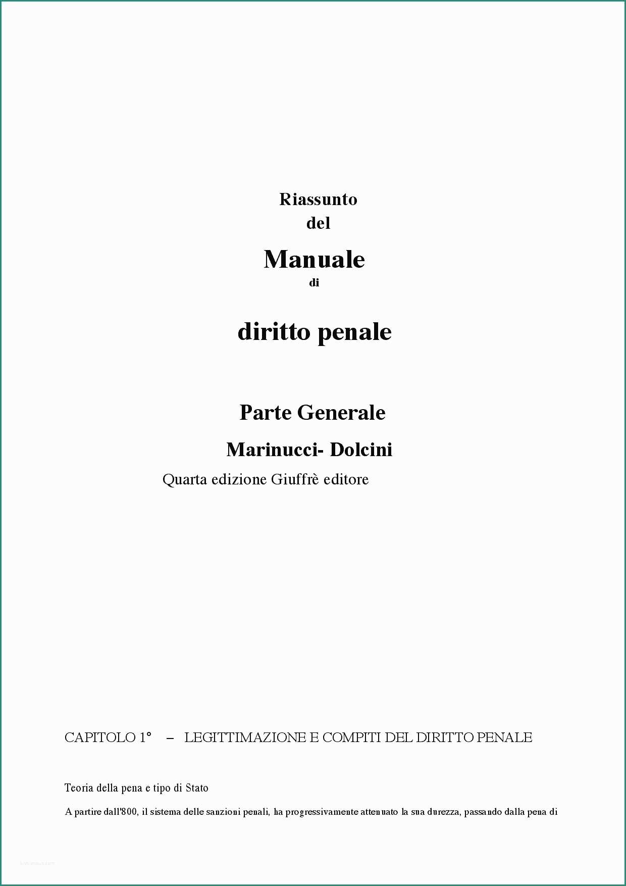 Cornicette Semplici Classe Prima E Riassunto Del Marinucci Dolcini 5a Ed Docsity