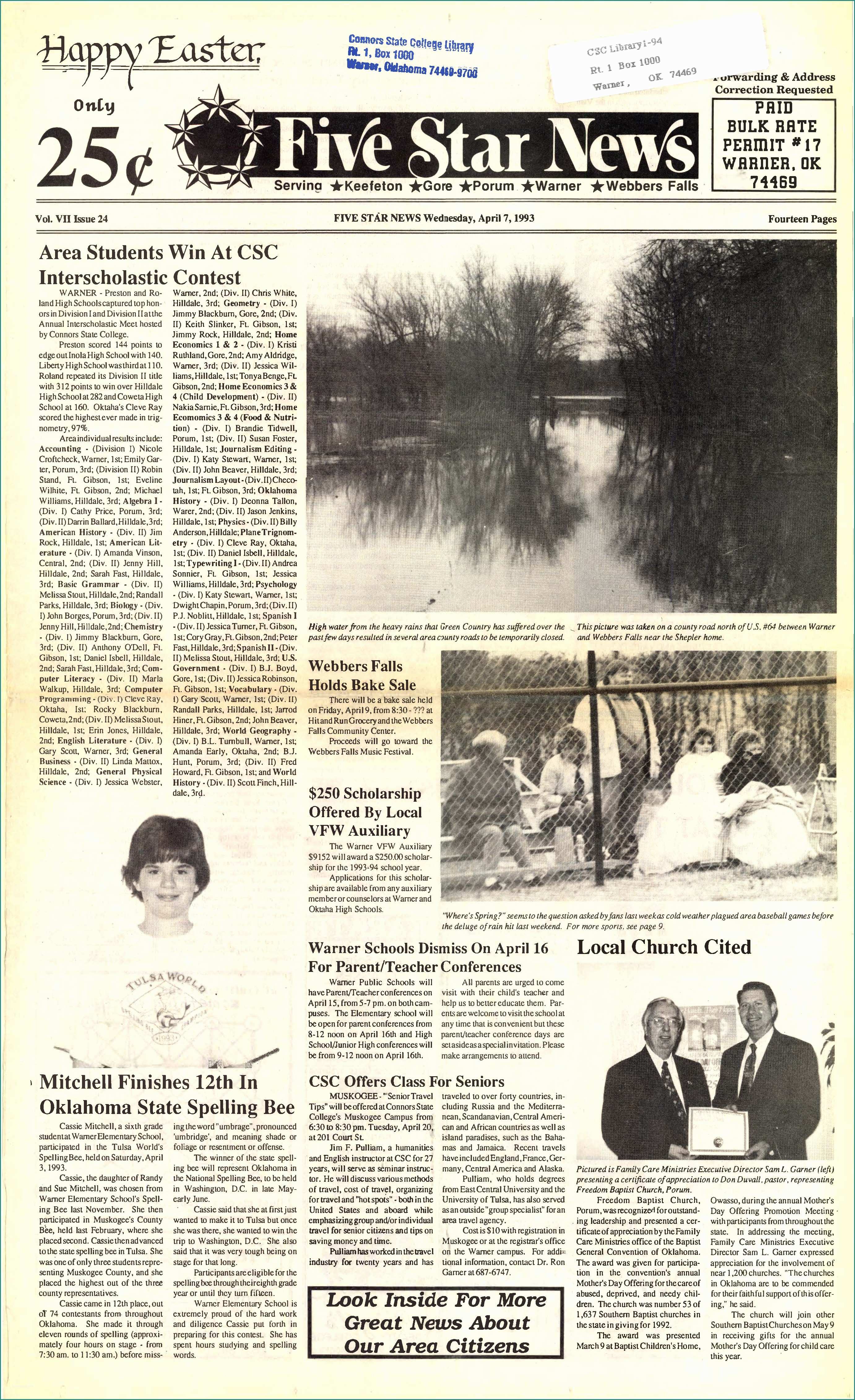 Cu Qu Cqu E 5 Star News Five Star News Digital Collections Oklahoma State