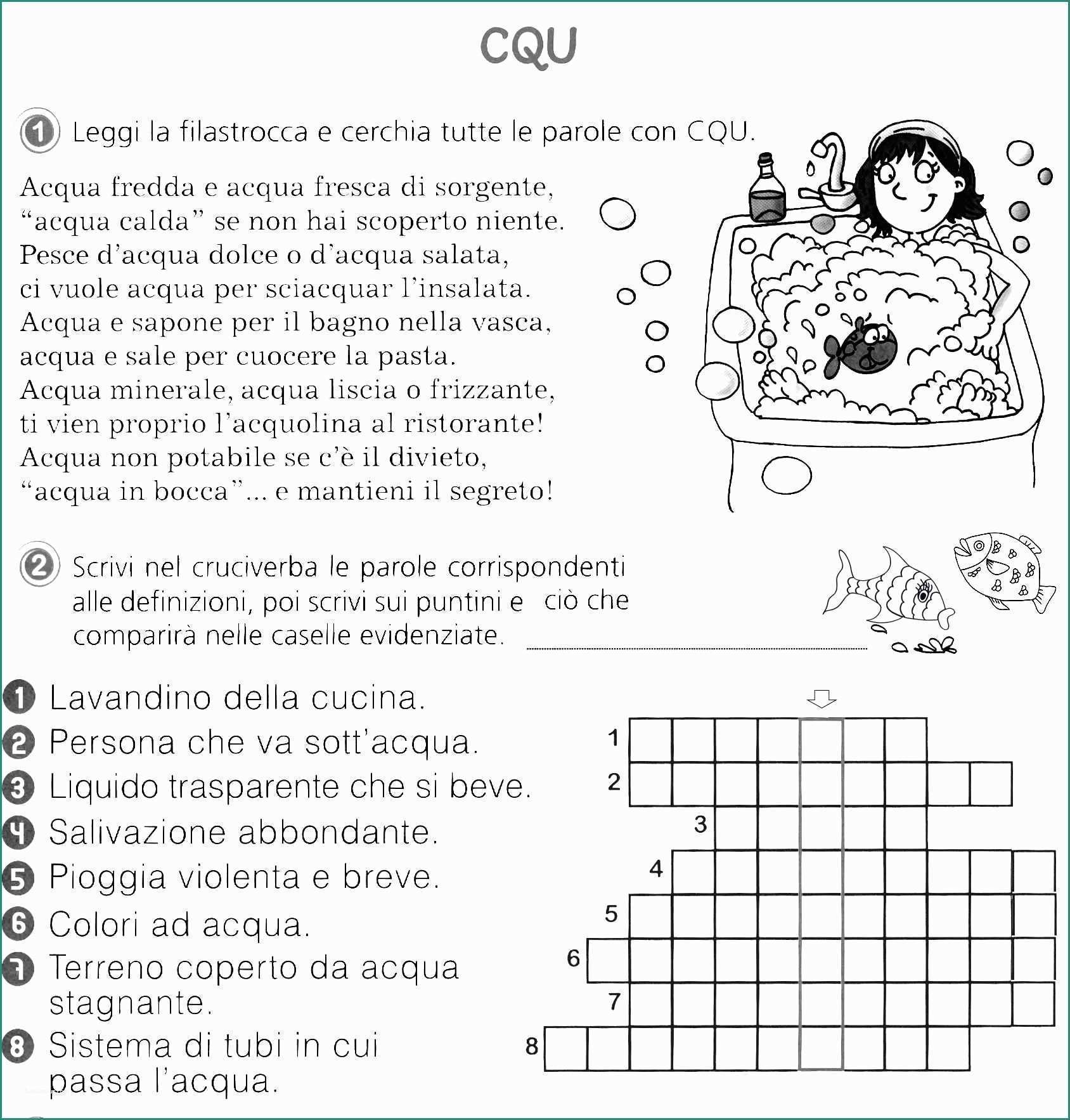 Cu Qu Cqu E Pin by Guendalina Carrozziere On ortografia Seconda