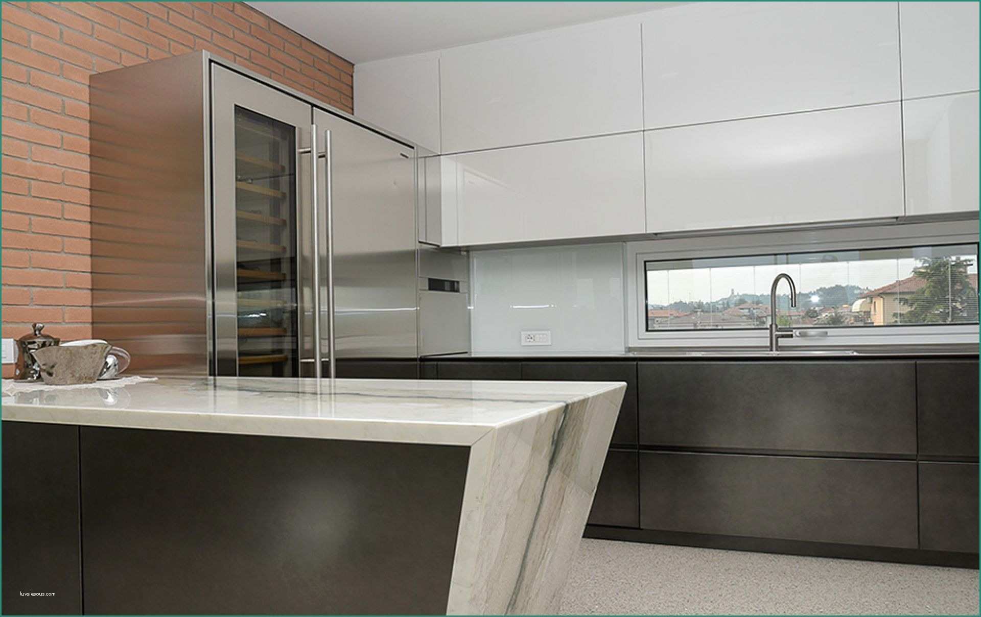 Cucina Lineare Moderna E Immagini Di Cucine Moderne Excellent soggiorno Open Space soggiorno