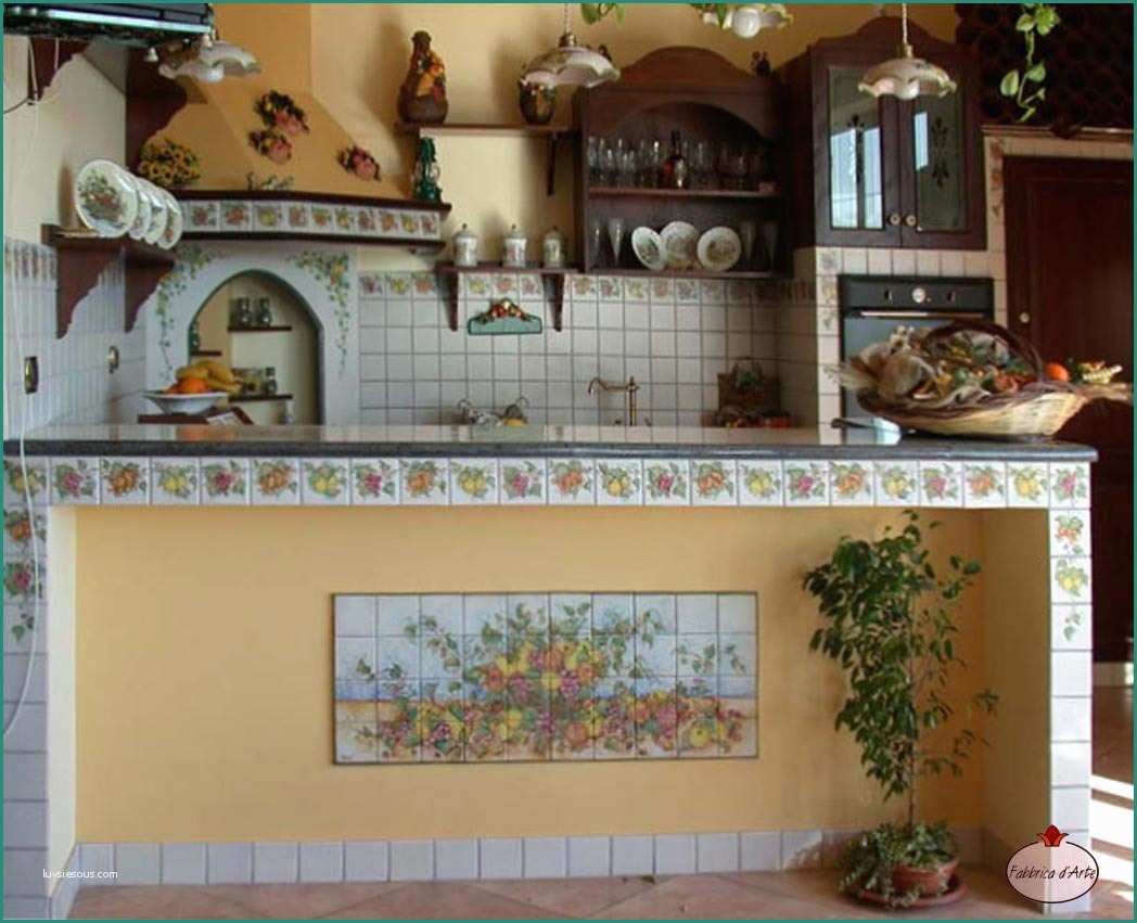 Cucina Rustica Con isola E Tavolo Idee Cucina Della