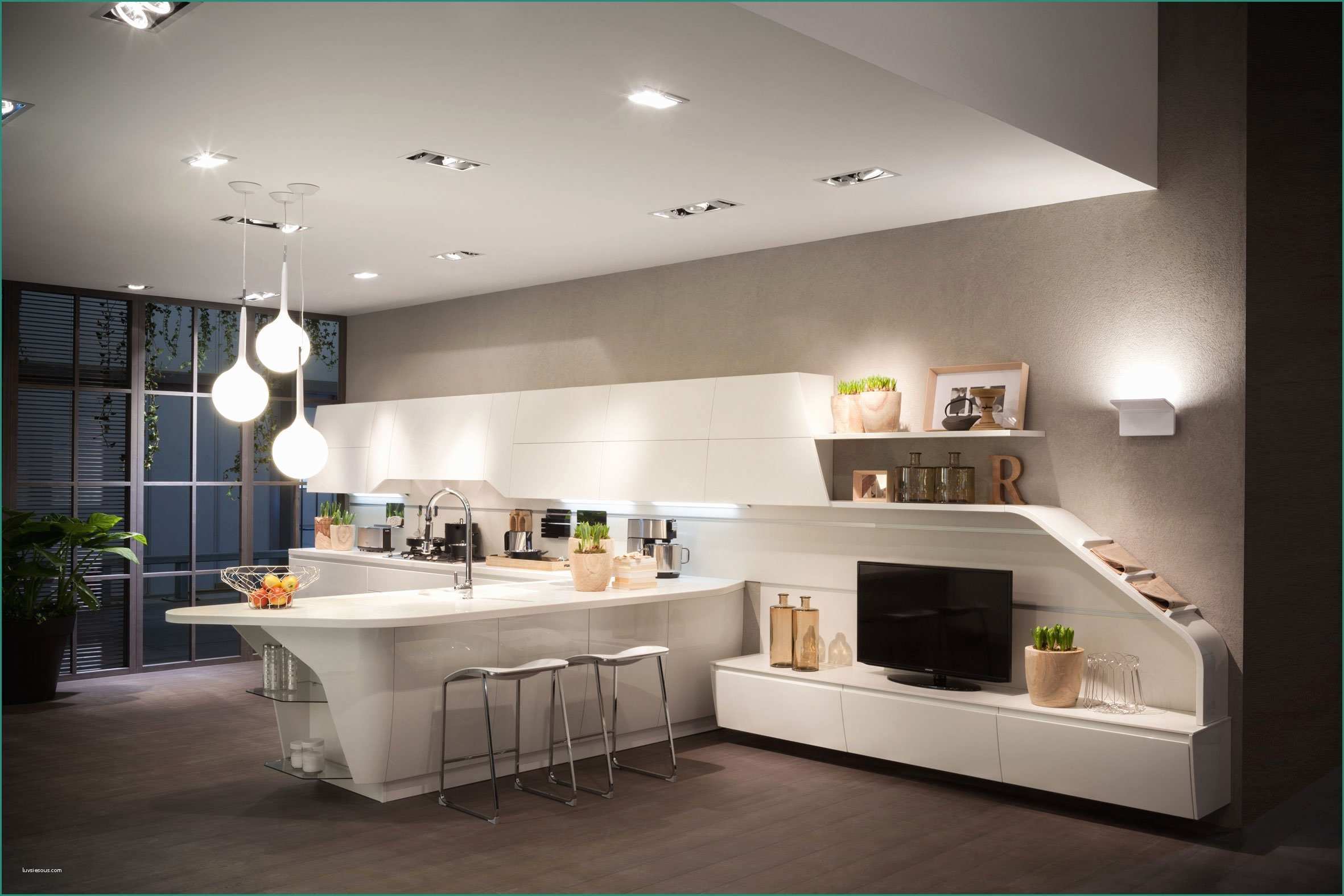 Cucina soggiorno Moderno E Cucina E soggiorno Un Unico Ambiente Cose Di Casa