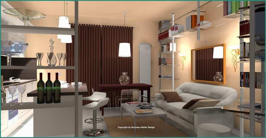 Cucina soggiorno Moderno E Cucine soggiorno Unico Ambiente Piccolo Idee Per Il