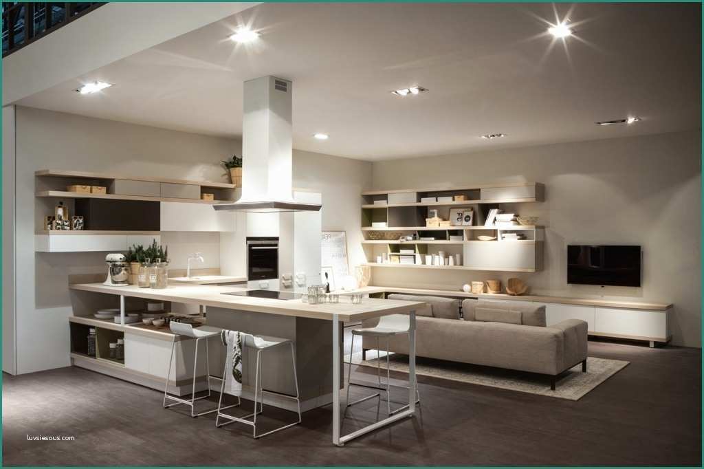 Cucina soggiorno Moderno E Salotto Open Space Idee Per Il Design Della Casa