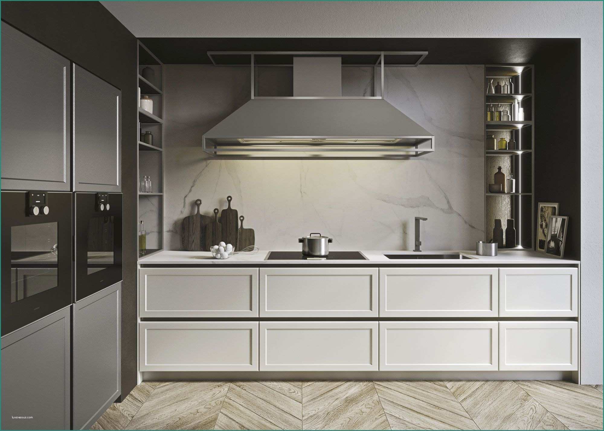 Cucine Berloni Moderne E the Visual Spaciousness and Lightness In the Kitchen Can Be Achieved