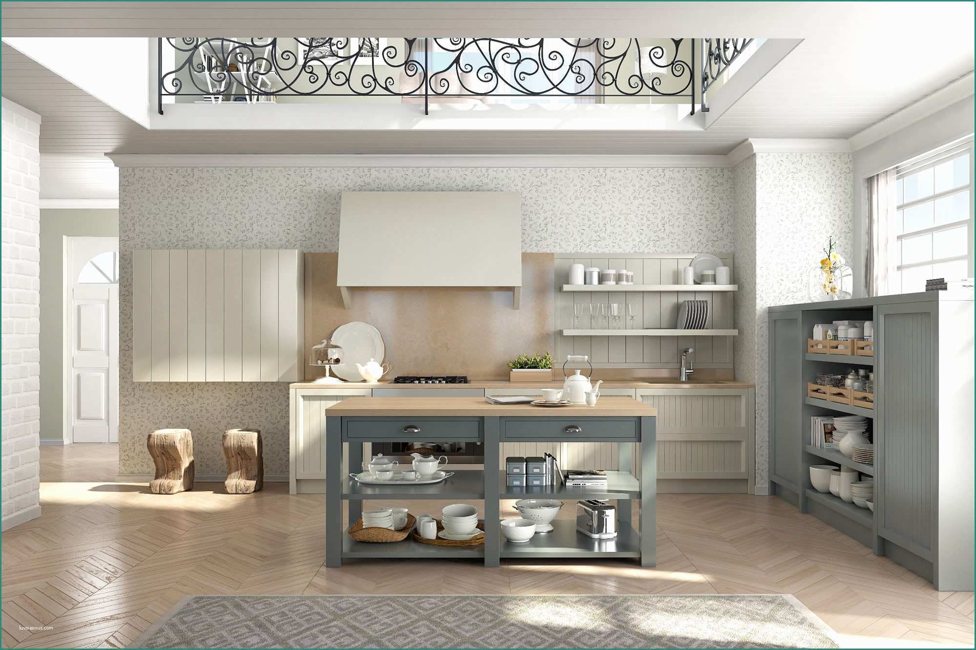 Cucine In Muratura Stile Moderno E Cucine All Inglese Idee Di Design Decorativo Per Interni Domestici
