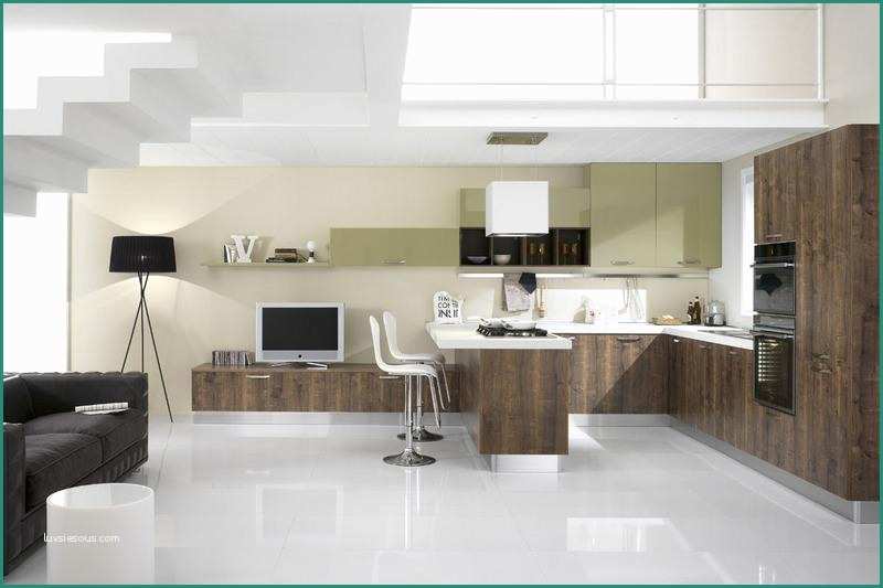 Cucine Living Moderne E Cucine Color Legno Zona Living Azienda Spar