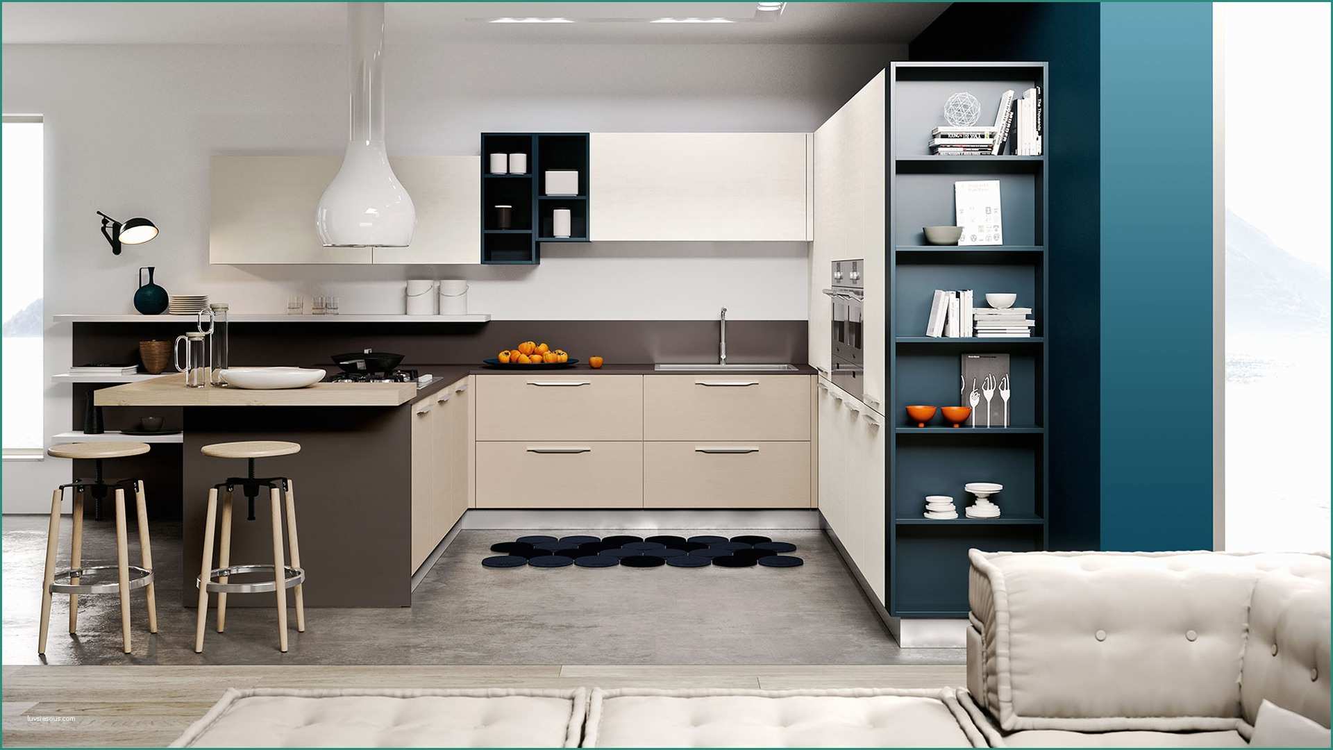 Cucine Moderne Ad Angolo Con Finestra E soluzioni Cucine Excellent soluzioni Cucina soggiorno Fresh La