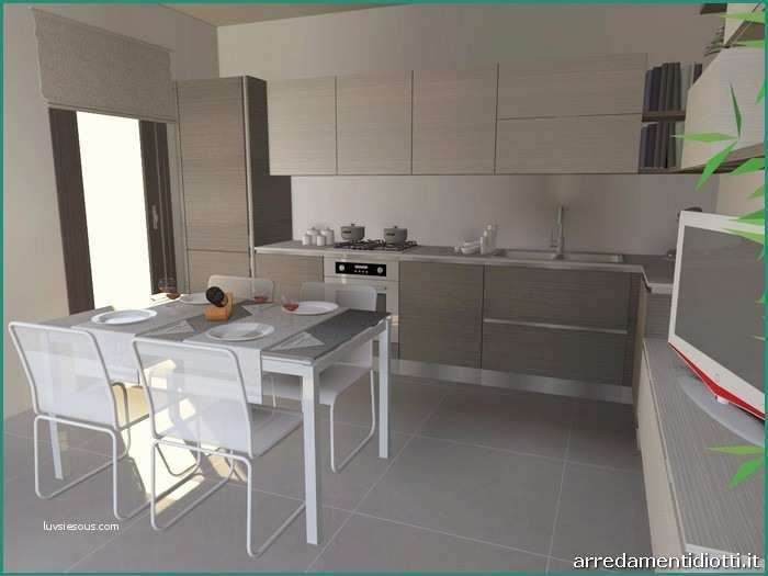 Cucine Moderne Bicolore E Cucina Con soggiorno Moderno Living Easy13 Diotti A&f
