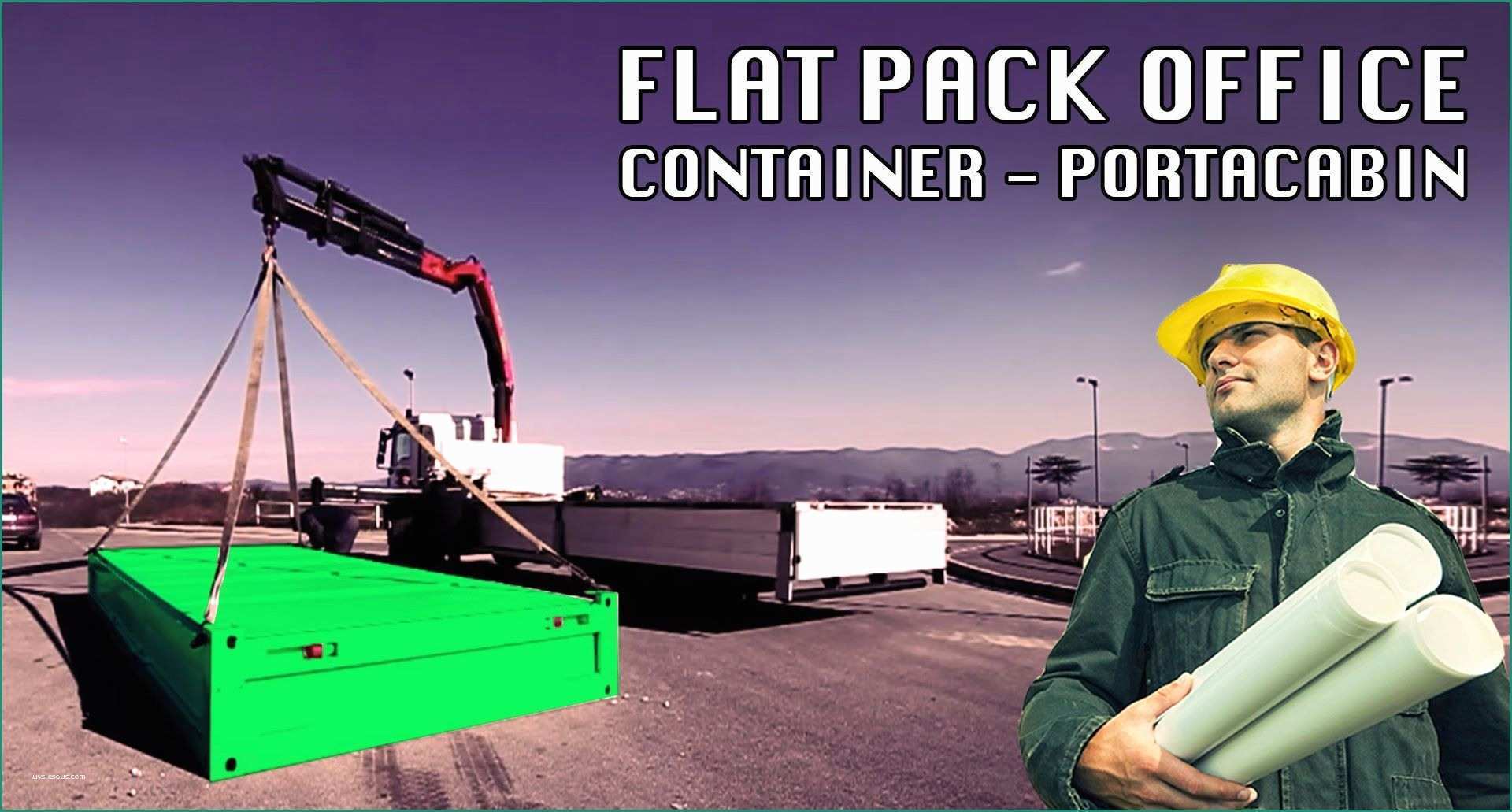 Decathlon Gazebo Pieghevole E Flat Pack Office or Storage Container Portacabin Producer