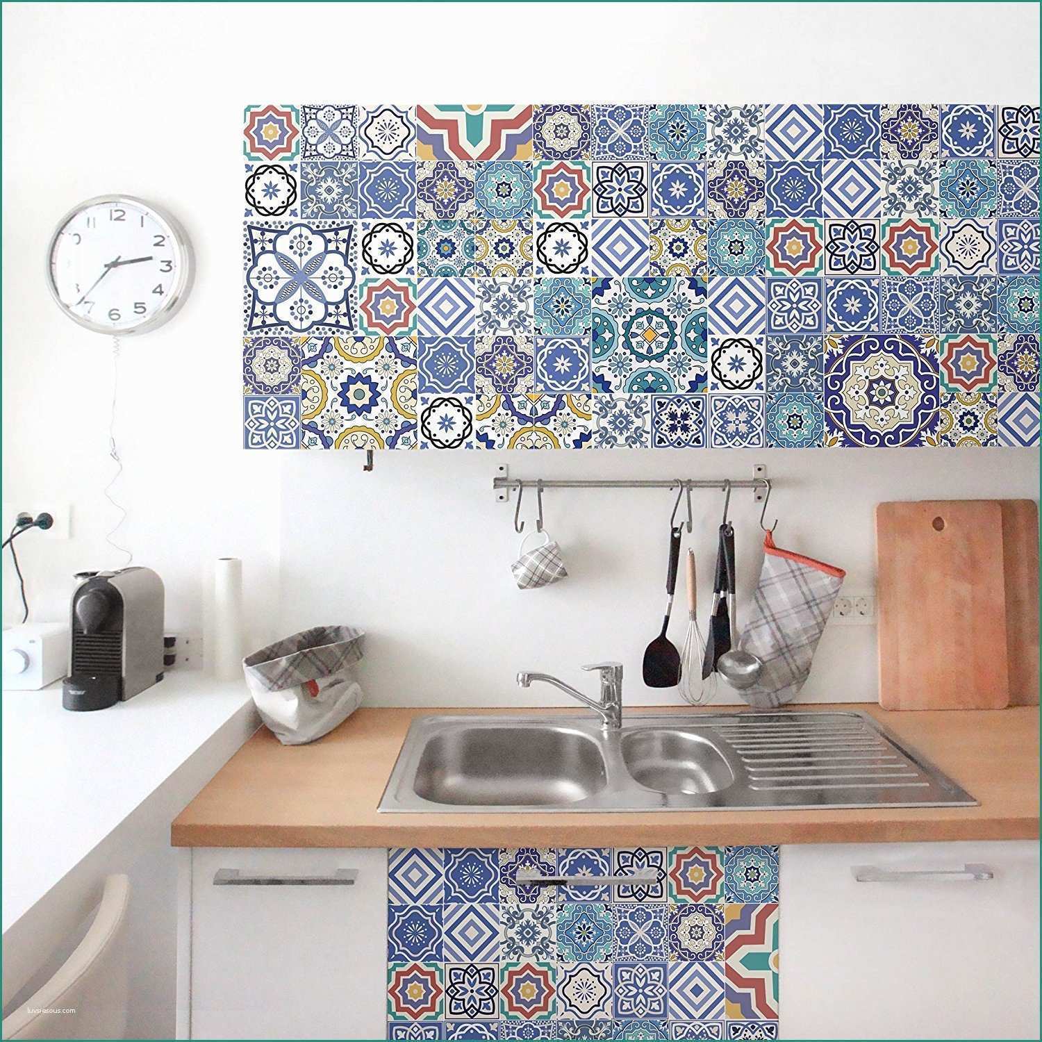 Decorazioni Adesive Per Vetri E Carta Adesiva Per Mobili Tiling Pattern ornate Portuguese Tiles