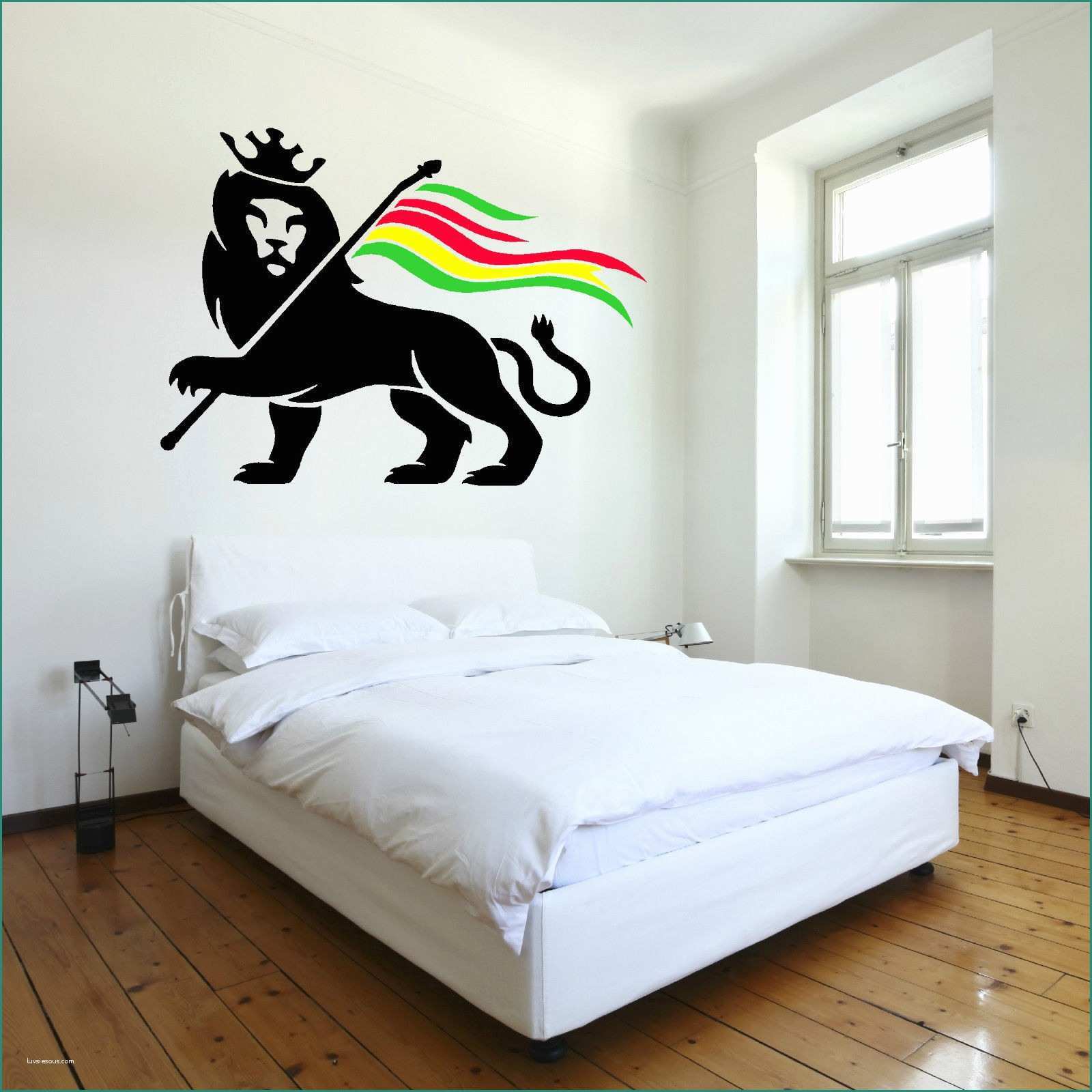 Decorazioni Pareti Stencil E D248 Rastafari Rasta Leone Leone Di Giuda Bob Marley Vinyl Wall Art