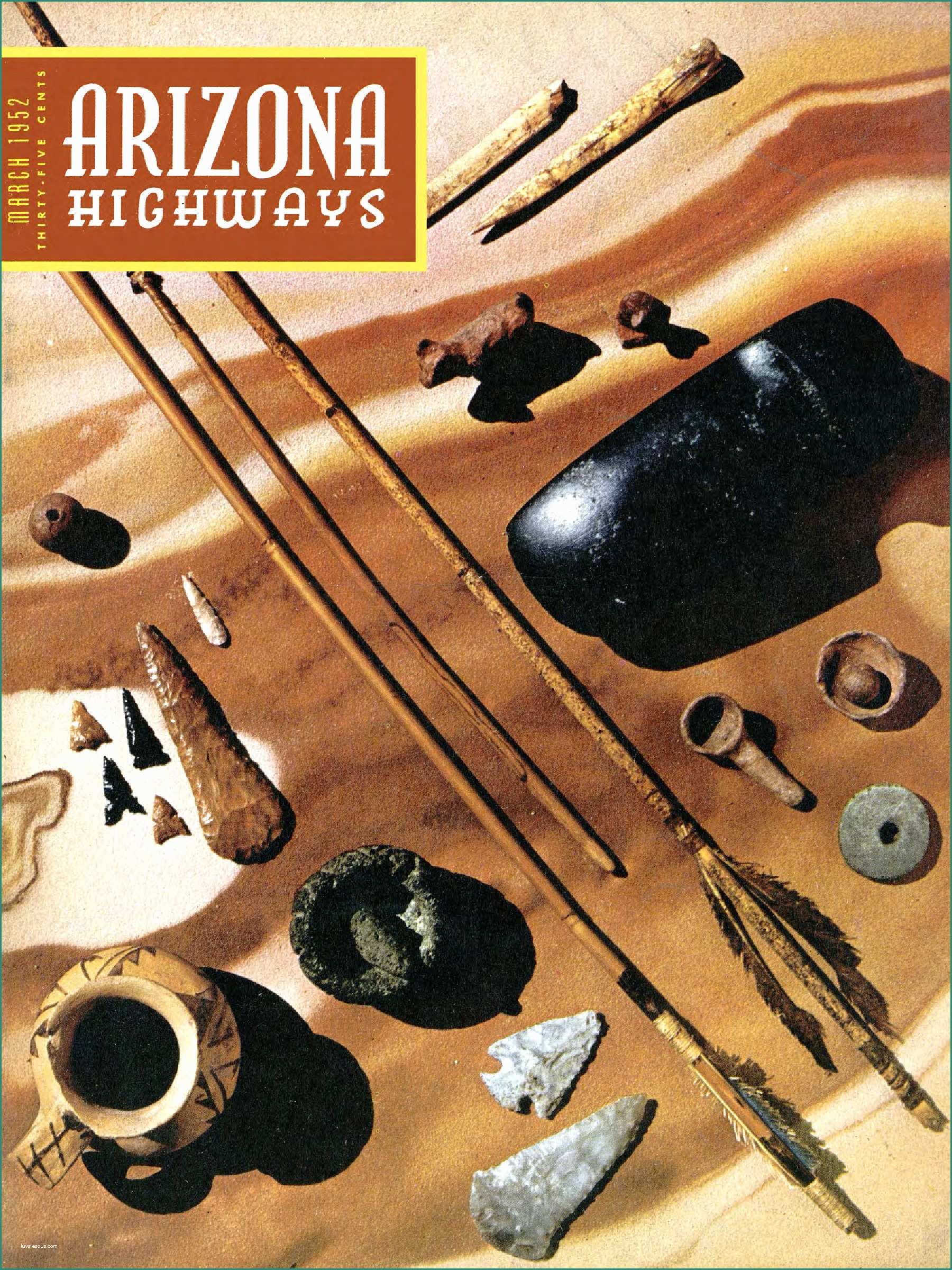 Di Fina Case Mobili E Arizona Highways March 1952 Arizona Highways Line Arizona