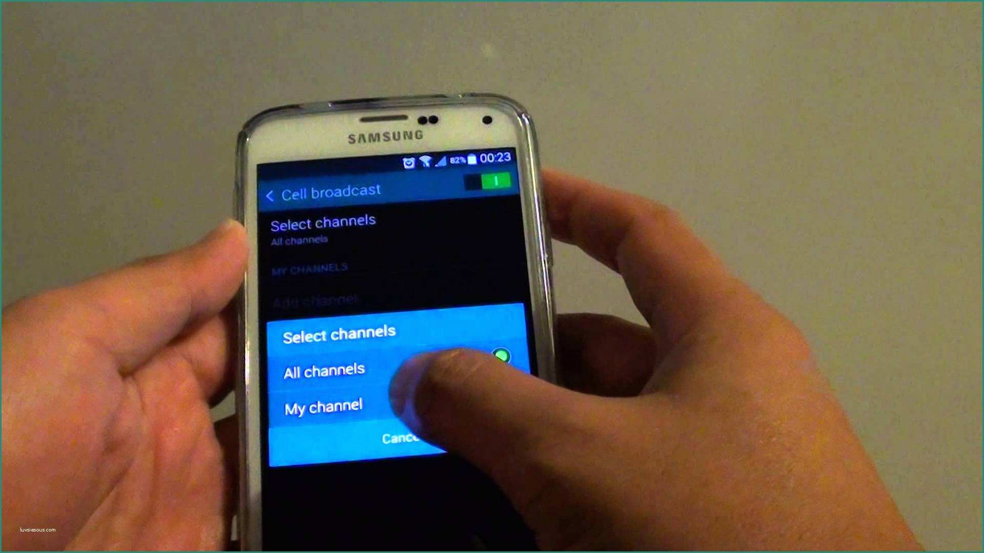 Disattivare Tim Prime Go E Samsung Galaxy S5 How to Enable Disable Cell Broadcast
