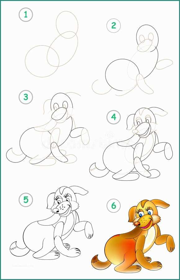 Disegnare Un Cane E La Pagina Mostra E Imparare Per Gradi Disegnare Un Cane
