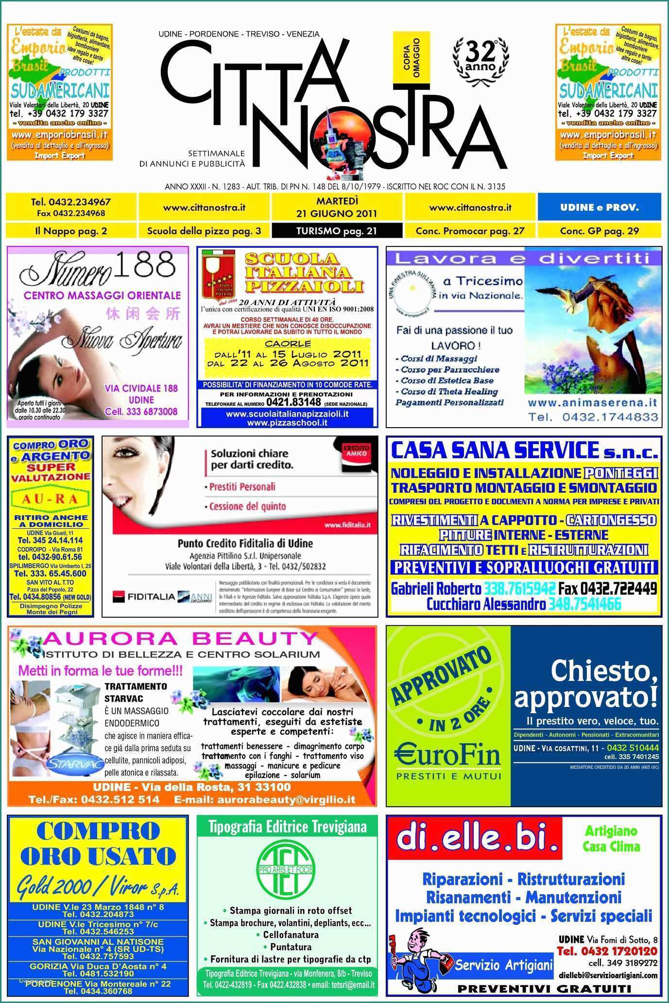 Divano Posti E Calaméo Citt  Nostra Udine Del 21 06 2011 N 1283