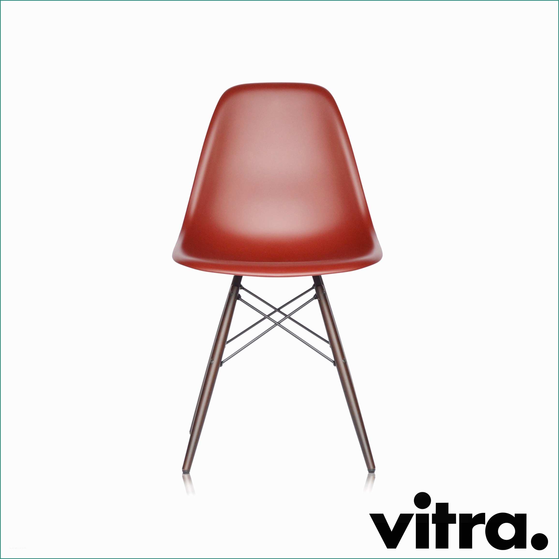 Eames Chair Vitra E Vitra Eames Plastic Side Chair Dsw Oxidrot Ahorn