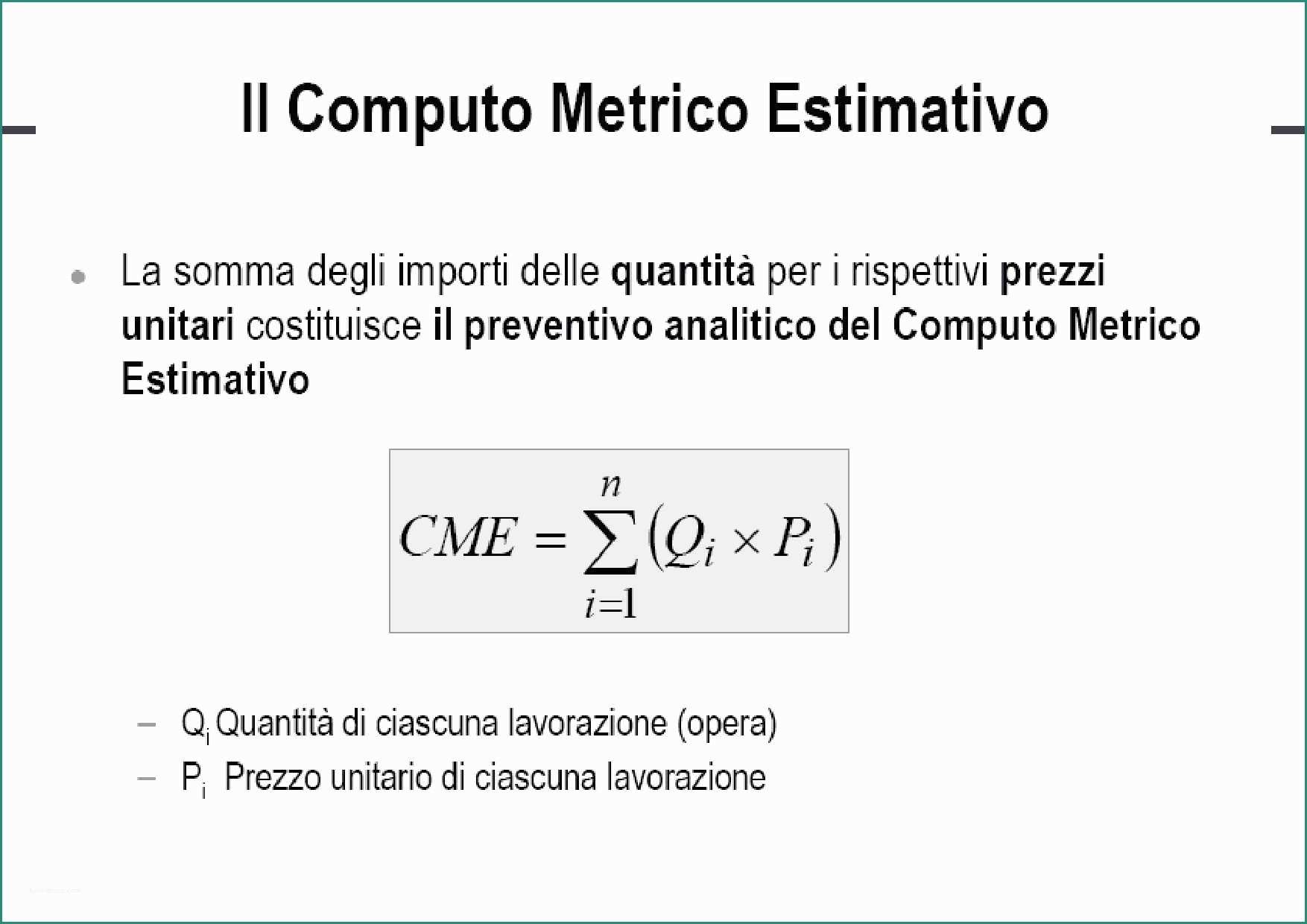 Esempio Computo Metrico Ristrutturazione E Puto Metrico Estimativo Excel Gratis Puto Metrico