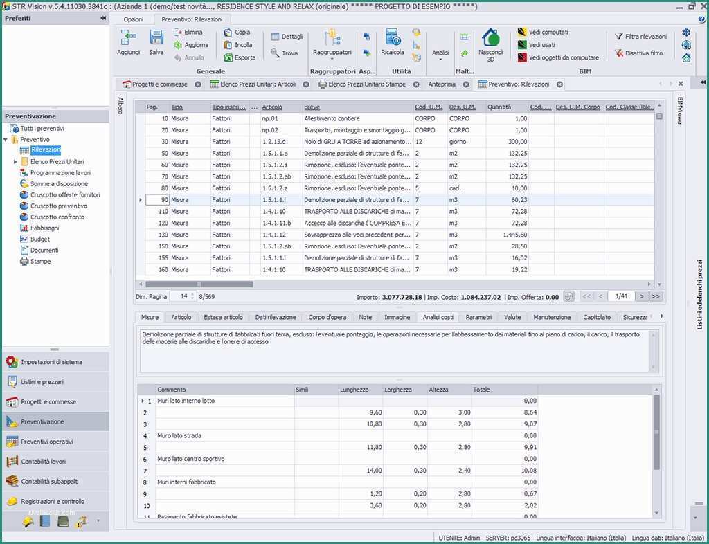 Esempio Di Preventivo Edile E software Puto Metrico E Preventivi Edili