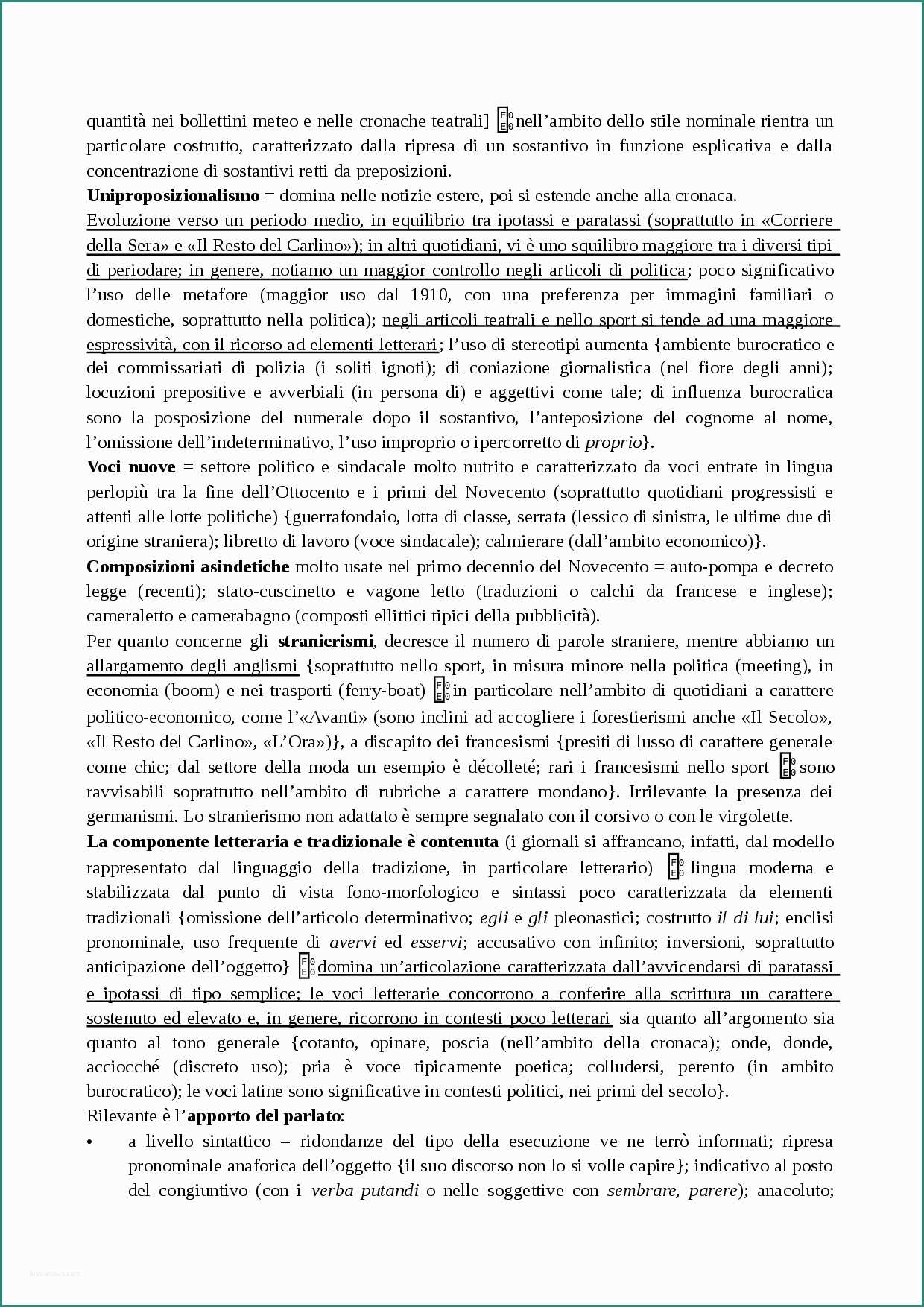 Esercizi Articoli Indeterminativi E I Bonomi L Italiano Giornalistico Docsity