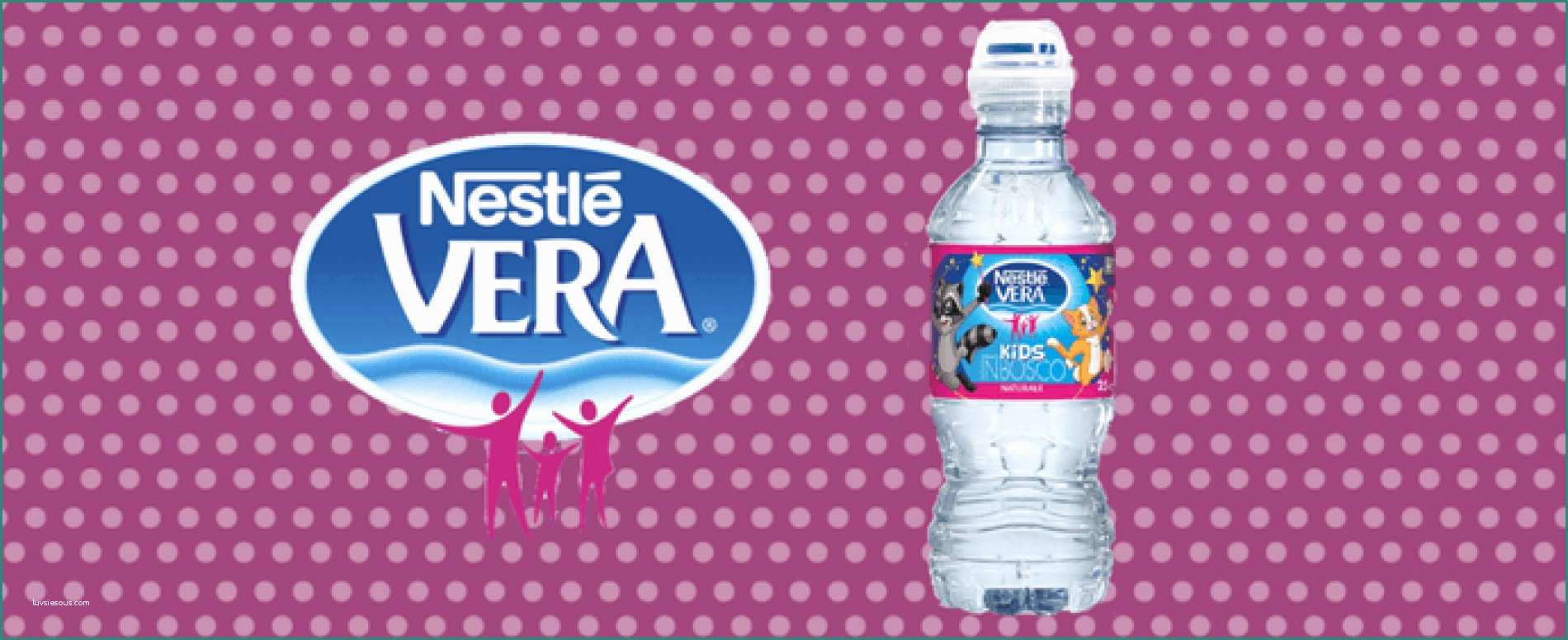 Etichetta Acqua Lete E Happy Night La Bottiglia Nestlé Vera Che Si Illumina Al Buio