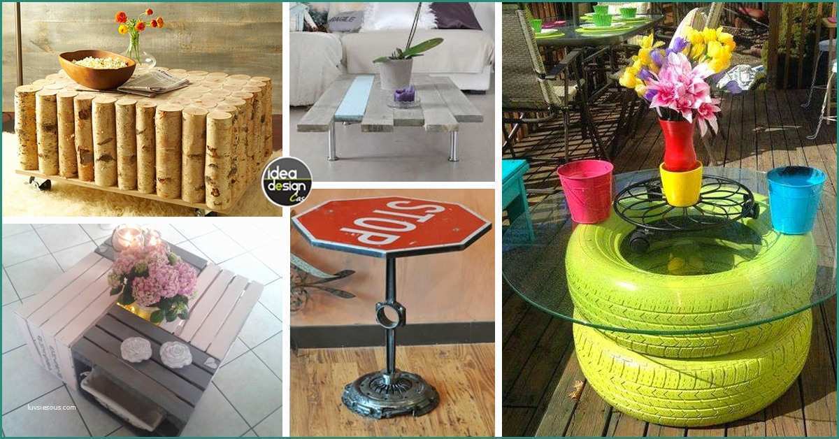 Fai Da E Un Tavolino Con Materiali Riciclati Ecco 20 Idee Creative