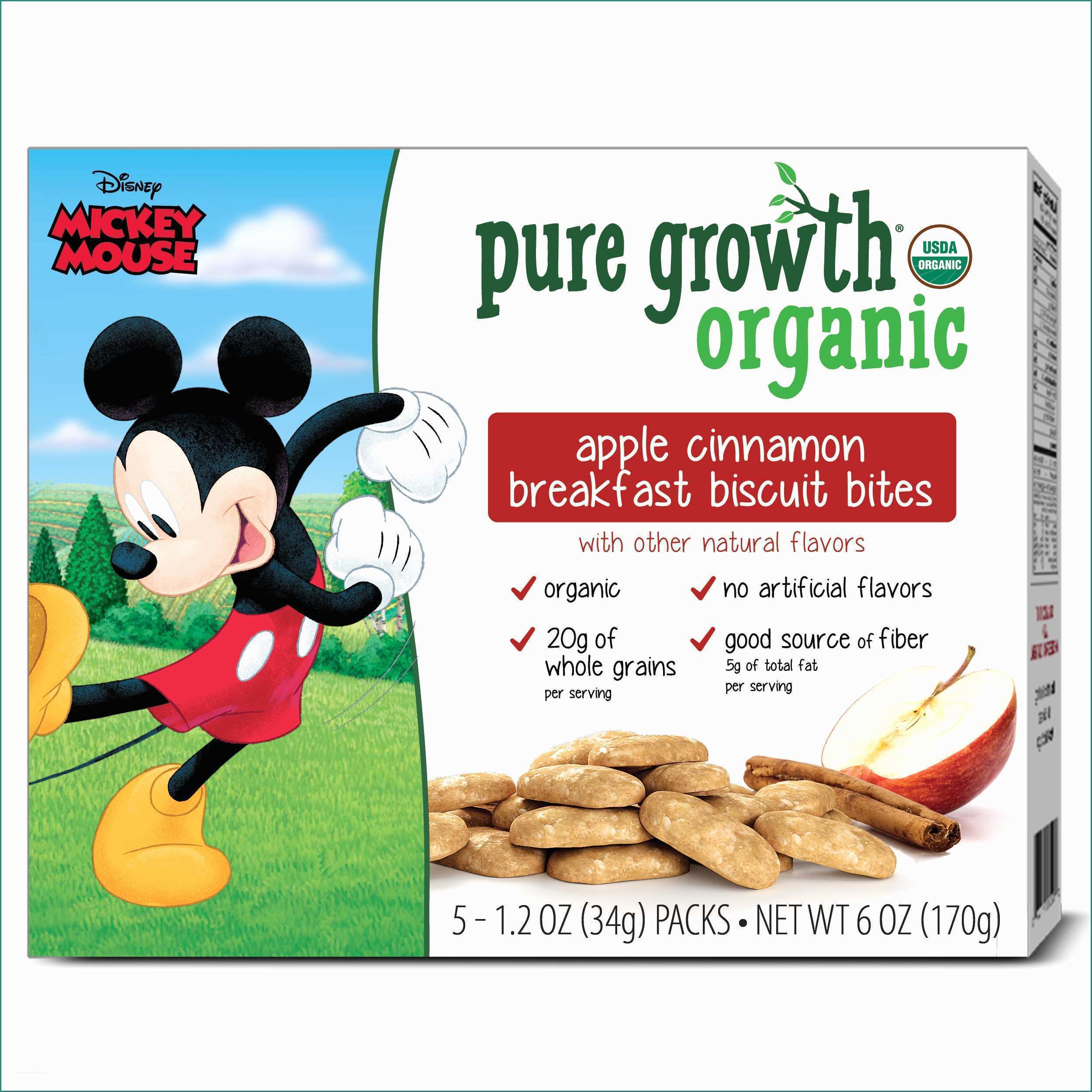 Foto Di Minnie E topolino E Pure Growth organic Mickey Mouse Apple Cinnamon Breakfast Biscuit