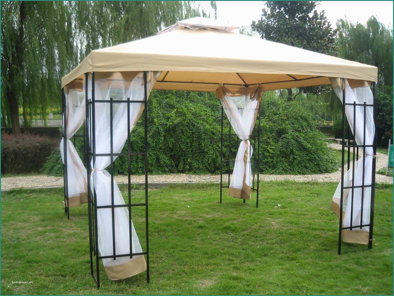 Gazebo Pieghevole X Leroy Merlin E 3 X 3m Patio Metal Gazebo Canopy Tent Pavilion Garden