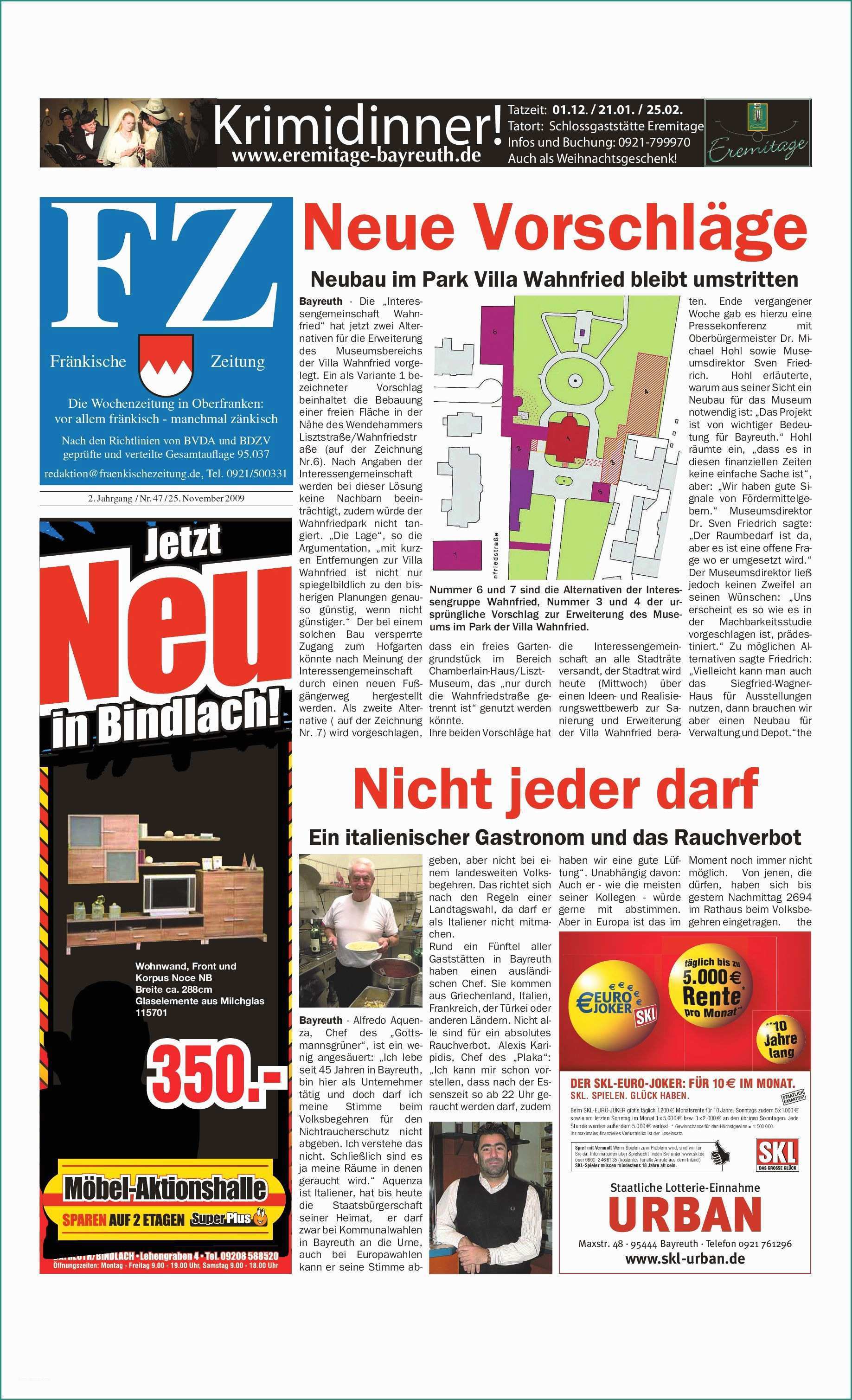 Giochi Degli Alex Amp Co E Fränkische Zeitung Vom 25 11 2009 by nordbayerischer Kurier Gmbh