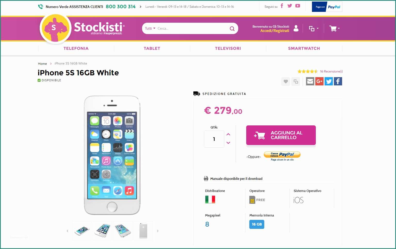 Gli Stockisti Coupon E Gli Stockisti iPhone 5s A 279€ E Nuovi Ribassi