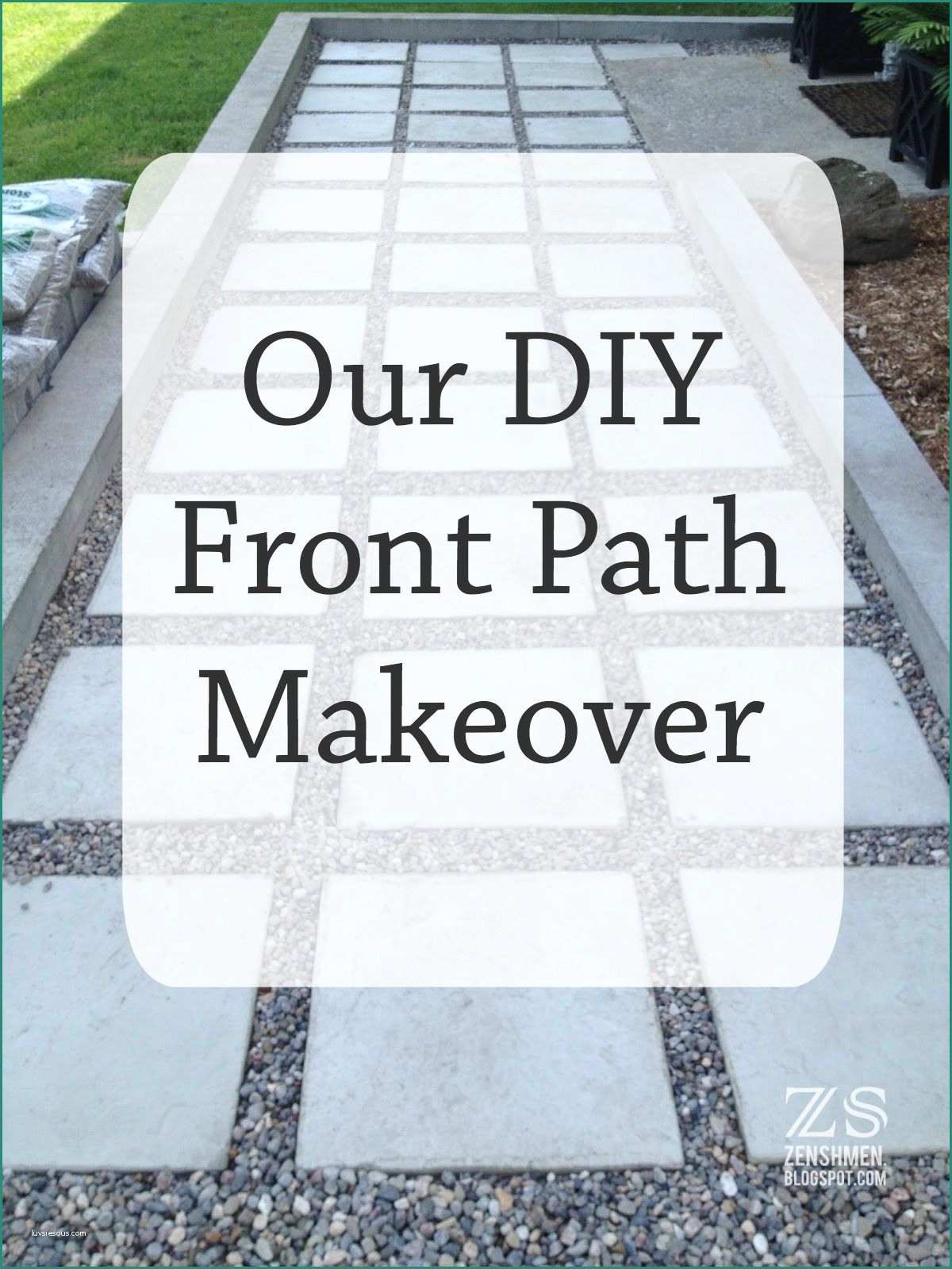 Idee Aiuole Giardino E Our Diy Front Path Makeover Zenshmen Project Curb Appeal