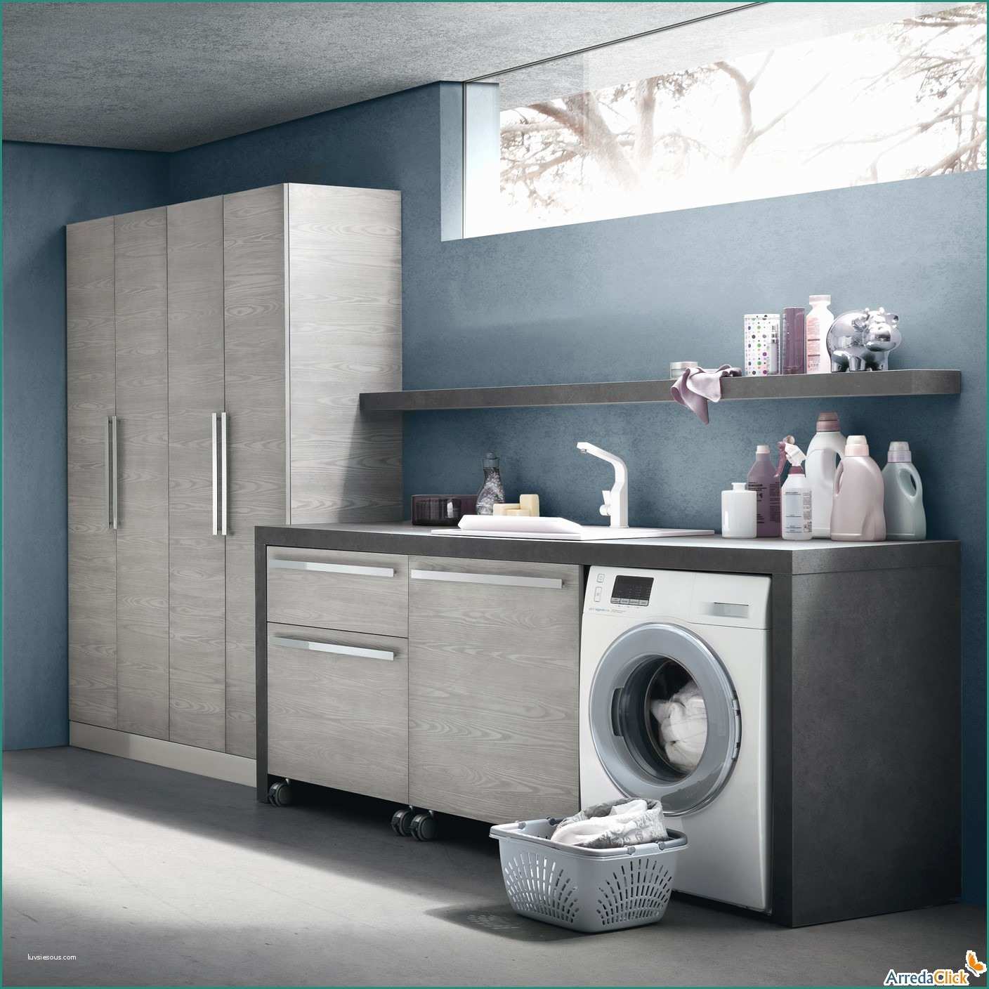 Idee Lavanderia Ikea E Un Mobile Per Nascondere Lavatrice E asciugatrice