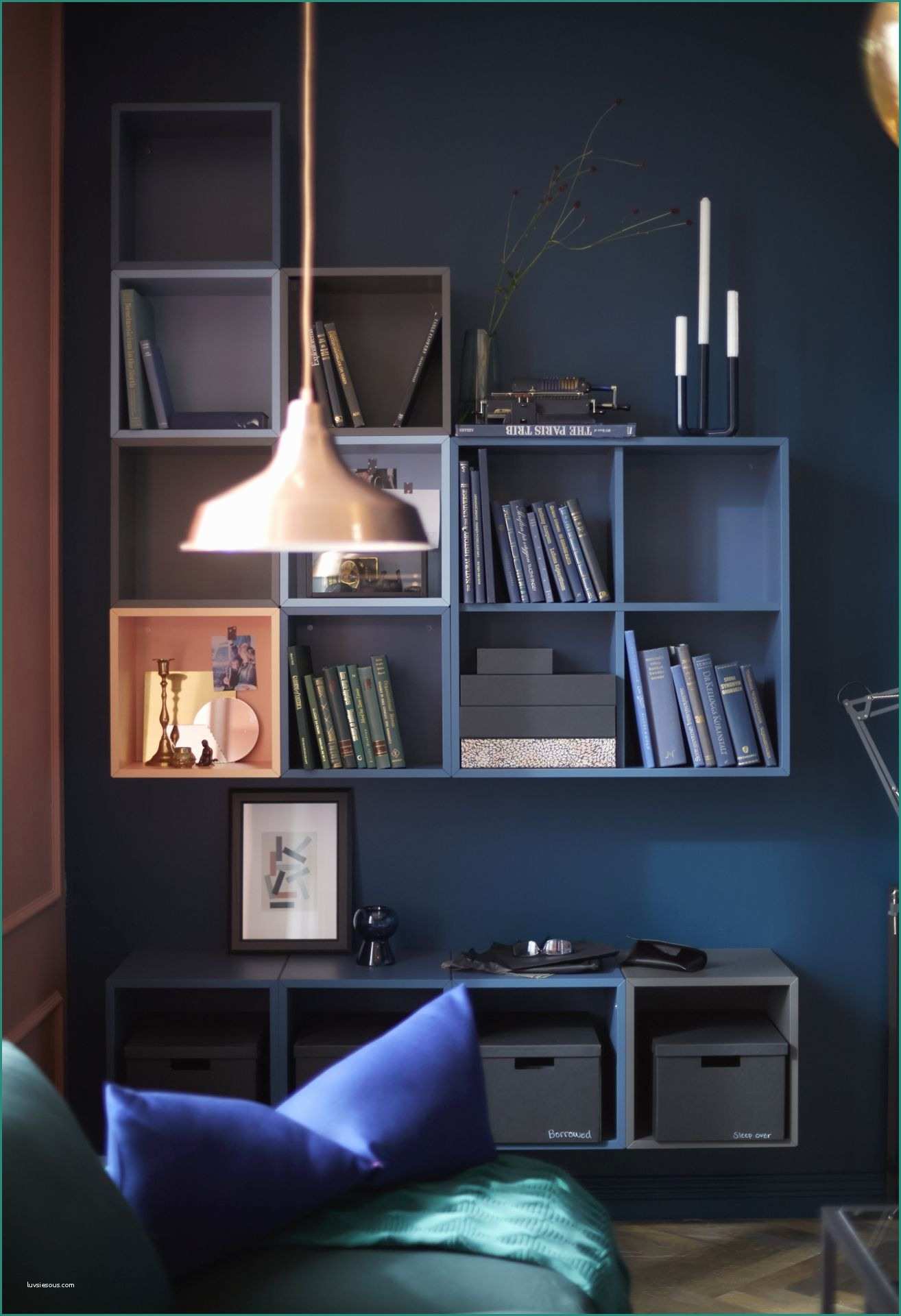 Ikea Planner soggiorno E Eket Kasten Binatie Voor Wandmontage Veelkleurig